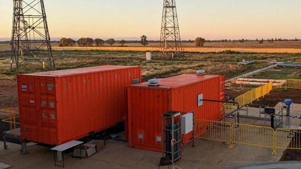 © Provided by ABC Business Thermal energy storage systems, like these orange containers, could become a common site outside factories in coming years. (Supplied: Graphite Energy)
